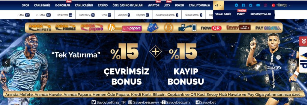 savoybetting bahis seçenekleri